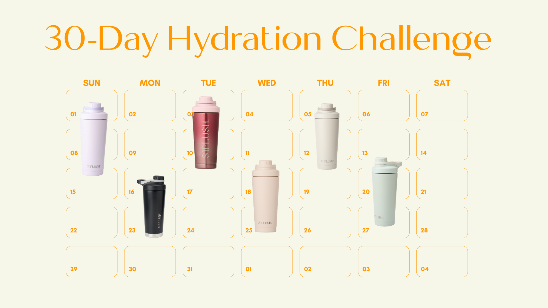 30-Day Hydration Challenge (With Tracker)