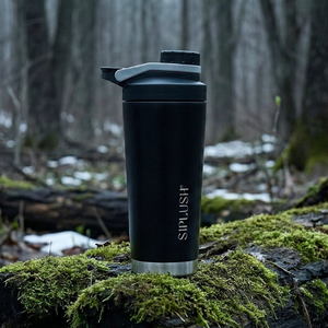 Hollywood Noir Stainless Steel Shaker Bottle – 24oz