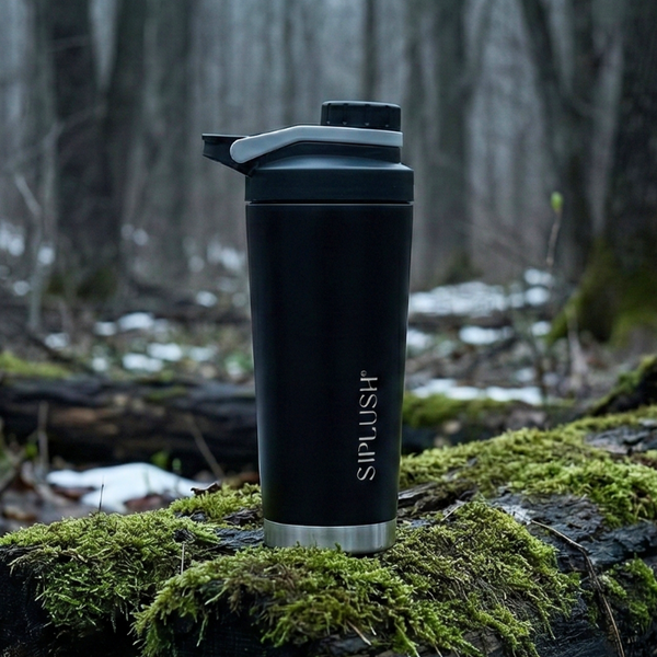 Hollywood Noir Stainless Steel Shaker Bottle – 24oz