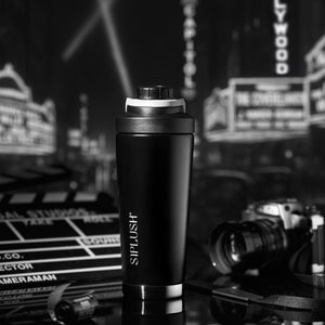 Hollywood Noir Stainless Steel Shaker Bottle – 24oz