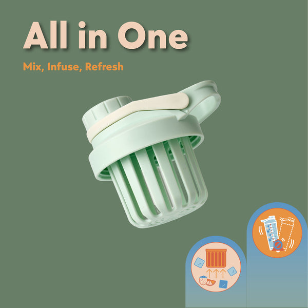 Tahoe Mist Stainless Steel Shaker Bottle – 24oz