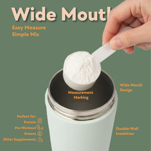 Tahoe Mist Stainless Steel Shaker Bottle – 24oz