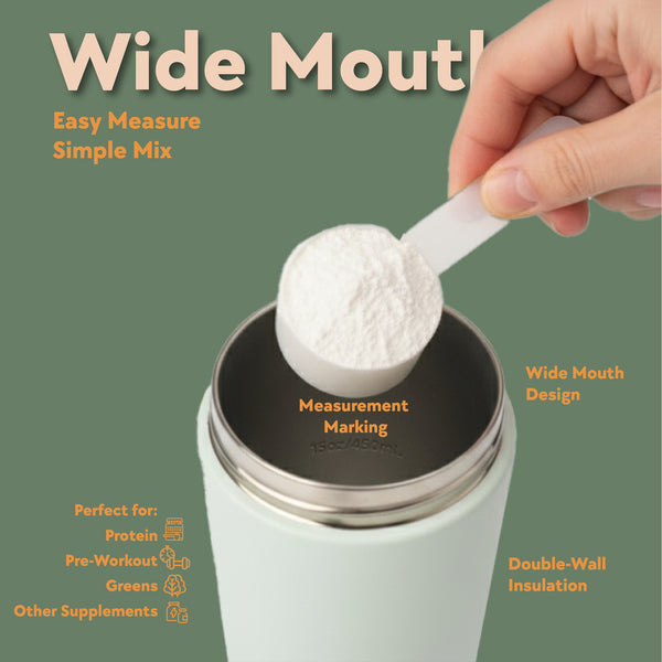 Tahoe Mist Stainless Steel Shaker Bottle – 24oz