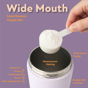 Lavender Coast Stainless Steel Shaker Bottle – 24oz