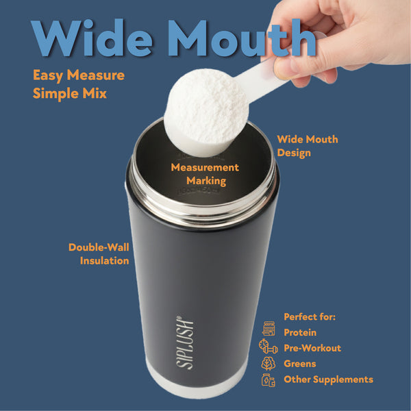 Hollywood Noir Stainless Steel Shaker Bottle – 24oz