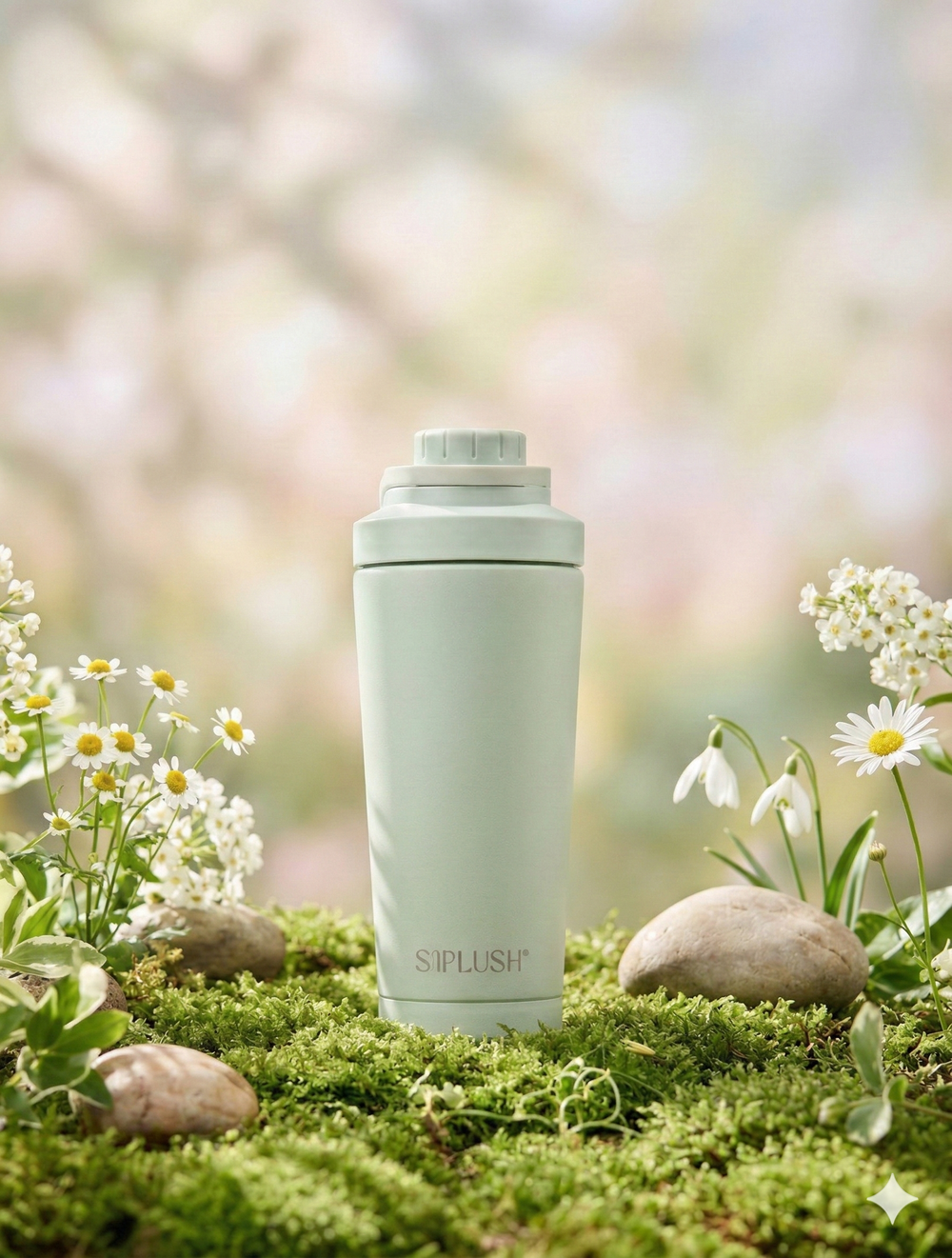Tahoe Mist Stainless Steel Shaker Bottle – 24oz
